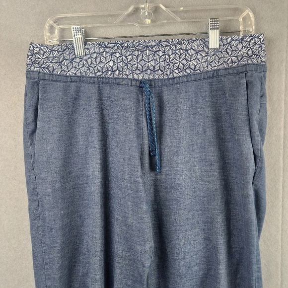 Patagonia Worn Wear Pants Bluish Color Drawstring Skinny Front Pockets - Picture 2 of 11